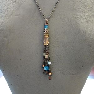 Tassel necklace handmade